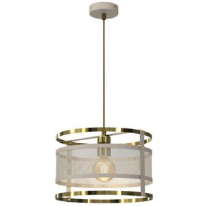 Żyrandol Luminex Rim Beige/gold x1