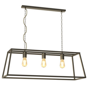 Żyrandol Luminex Frame Titanium Gold x3