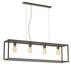 Żyrandol Luminex Frame Titanium Gold x4