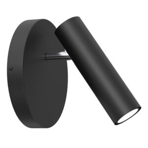 Kinkiet Luminex Axion Black/chrome x1