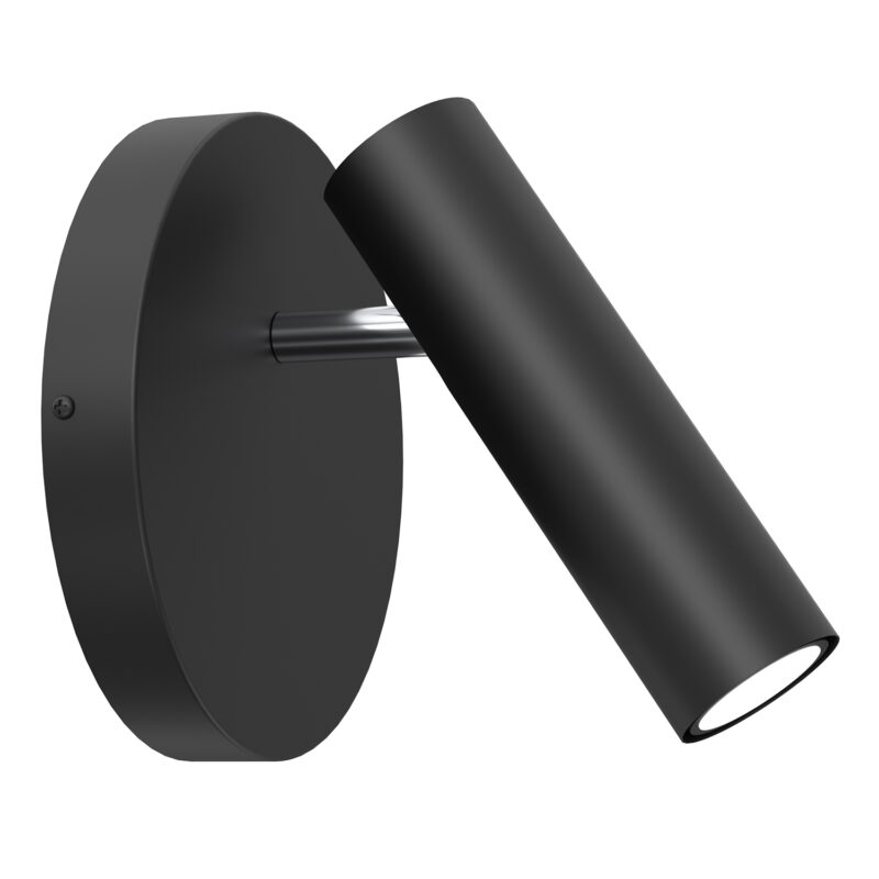 Kinkiet Luminex Axion Black/chrome x1