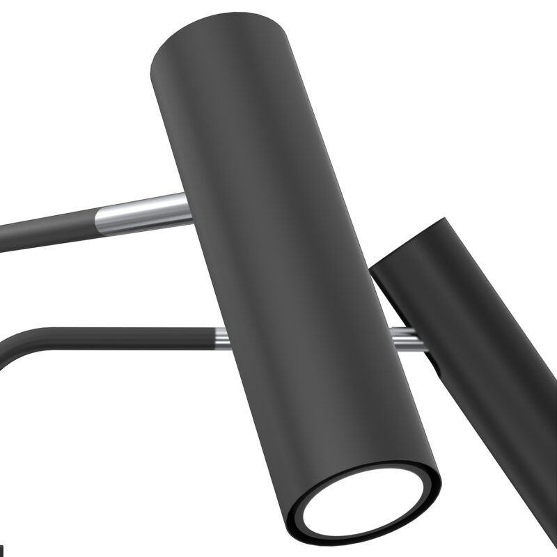 Kinkiet Luminex Axion Black/chrome x2 - obrazek 3
