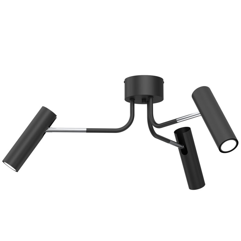 Plafon Luminex Ramiona Axion Black/chrome x3