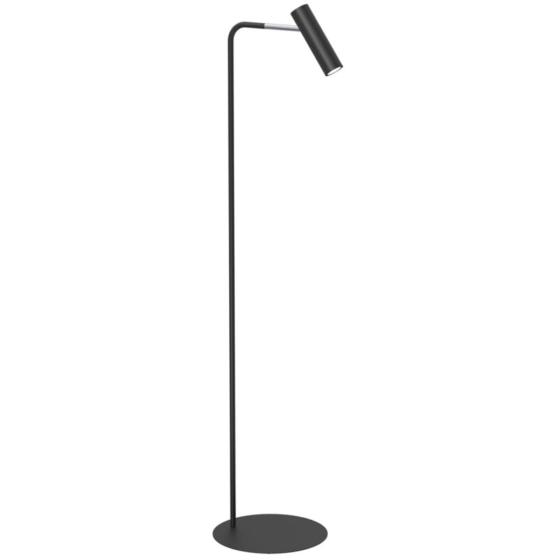 Lampa Podłogowa Luminex Axion Black/chrome x1