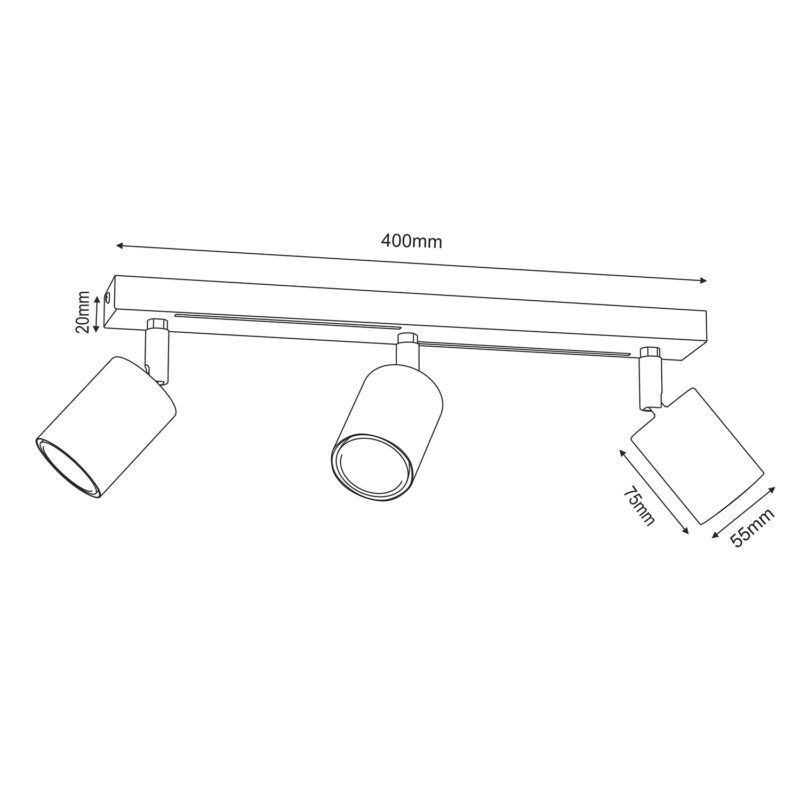 Spot Luminex Striper Grey/chrome x3 - obrazek 5