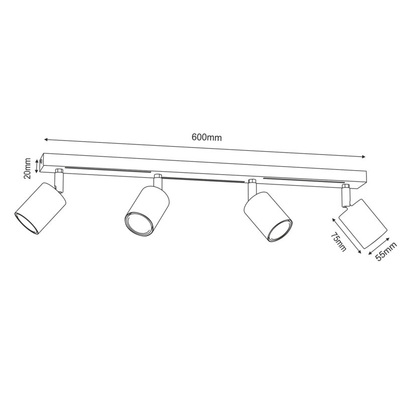 Spot Luminex Striper Grey/chrome x4 - obrazek 5