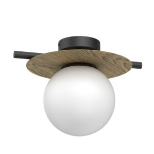 Plafon Luminex Orbital Black/wood Decor x1