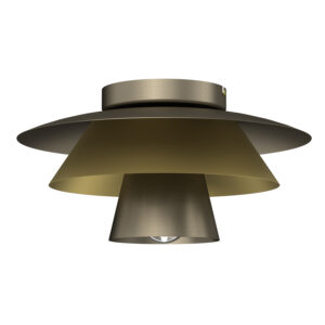 Plafon Luminex Plato Titanium/gold x1