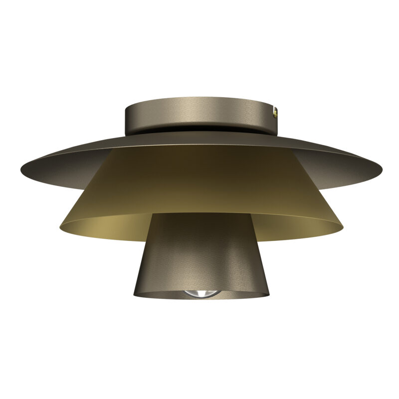 Plafon Luminex Plato Titanium/gold x1