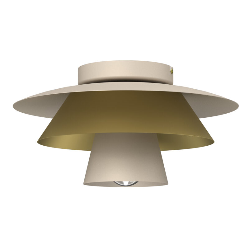Plafon Luminex Plato Beige/gold x1