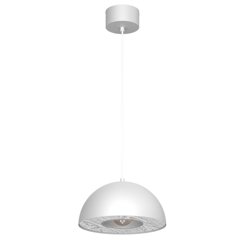 Żyrandol Luminex Elgund Dia 280 White/wood Decor x1
