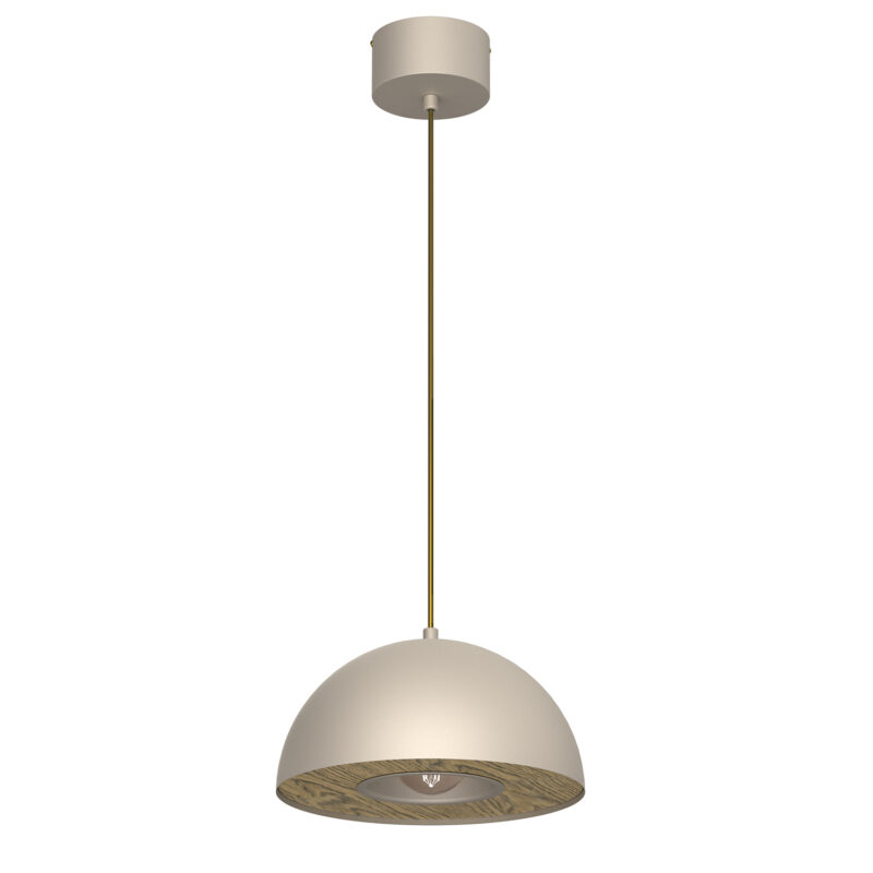 Żyrandol Luminex Elgund Dia 280 Beige/wood Decor x1