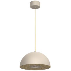 Żyrandol Luminex Elgund Dia 350 Beige/wood Decor x1