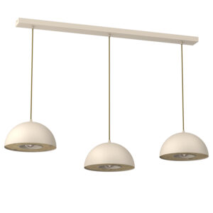 Żyrandol Luminex Listwa Elgund Dia 280 Beige/wood Decor x3