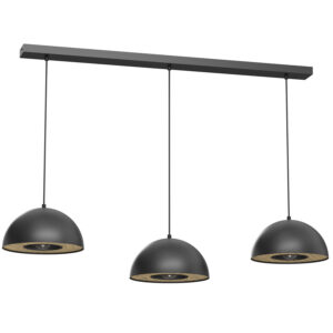 Żyrandol Luminex Listwa Elgund Dia 280 Black/wood Decor x3