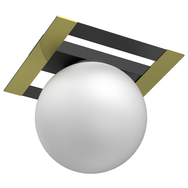 Plafon Luminex Satelit Black/gold x1 - obrazek 3