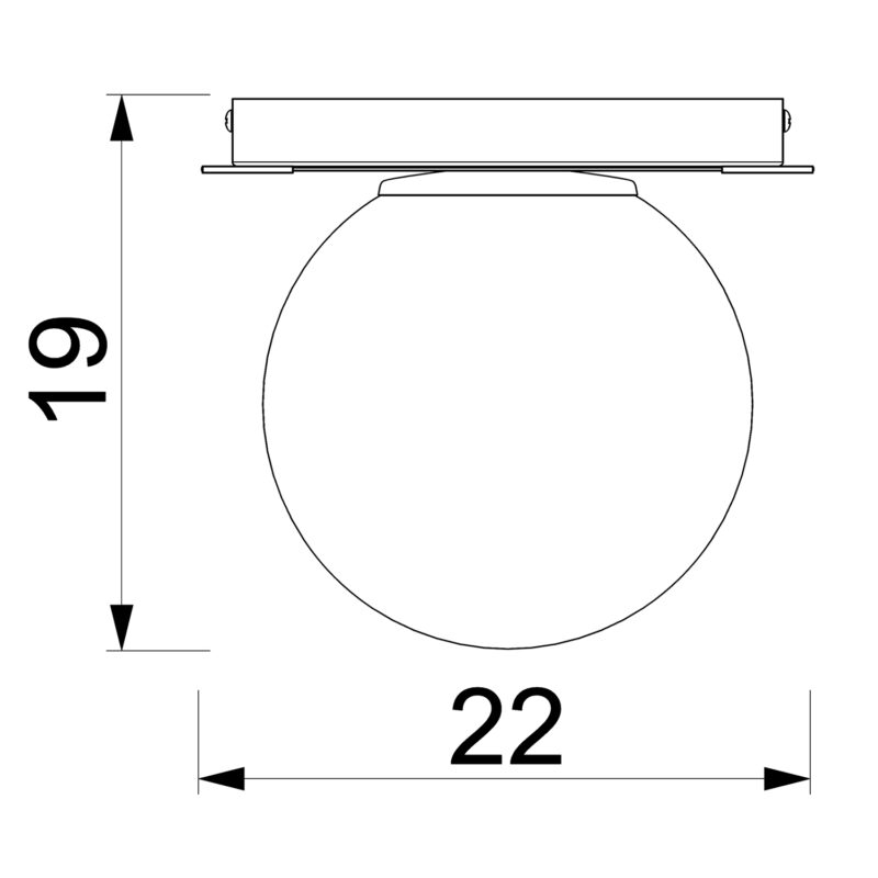 Plafon Luminex Satelit Black/gold x1 - obrazek 5