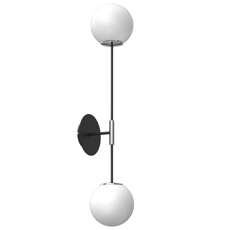 Kinkiet Luminex Satelit Black/chrome x2