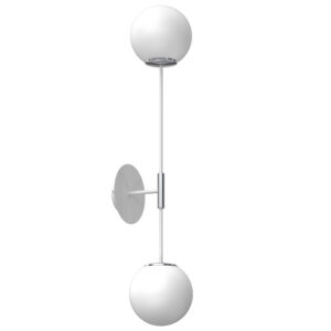Kinkiet Luminex Satelit White/chrome x2