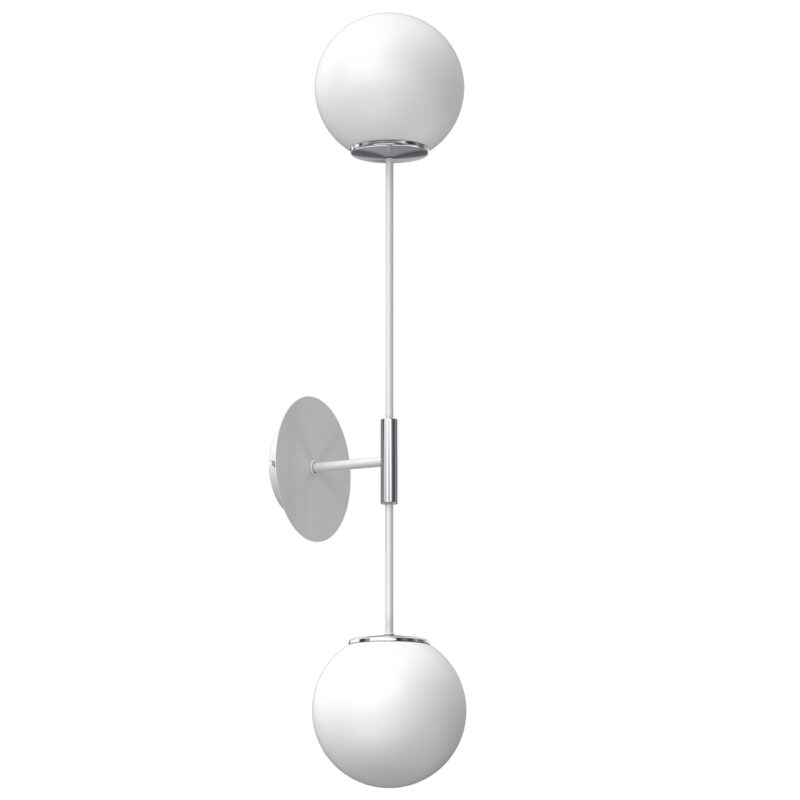 Kinkiet Luminex Satelit White/chrome x2