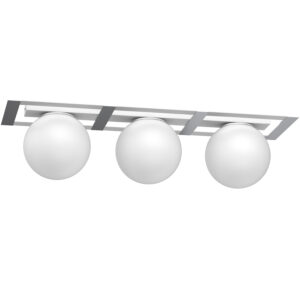 Plafon Luminex Satelit Flat Frame White/chrome x3