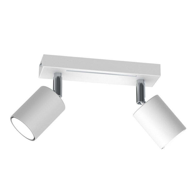 Spot Luminex Striper White/chrome x2