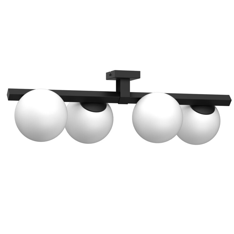 Plafon Luminex Idris Black x4