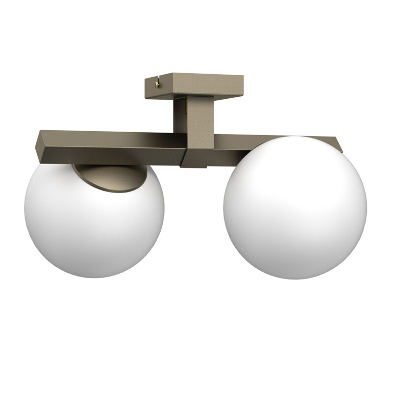 Plafon Luminex Idris Titanium Gold x2