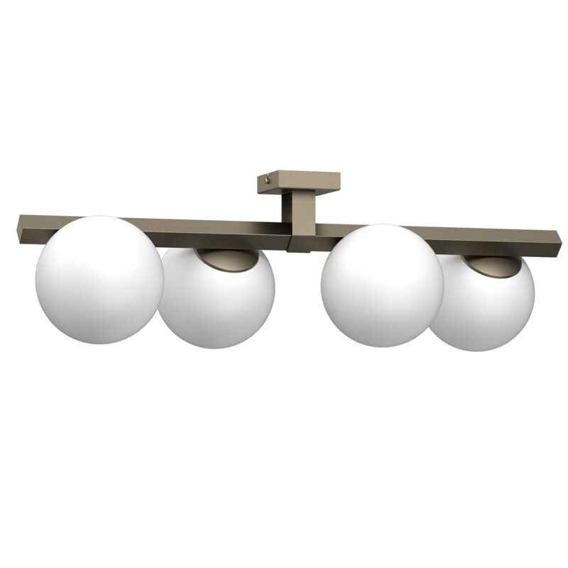 Plafon Luminex Idris Titanium Gold x4