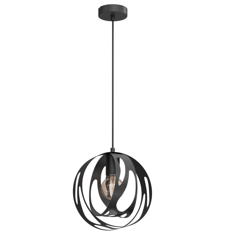 Żyrandol Luminex Agava Black x1