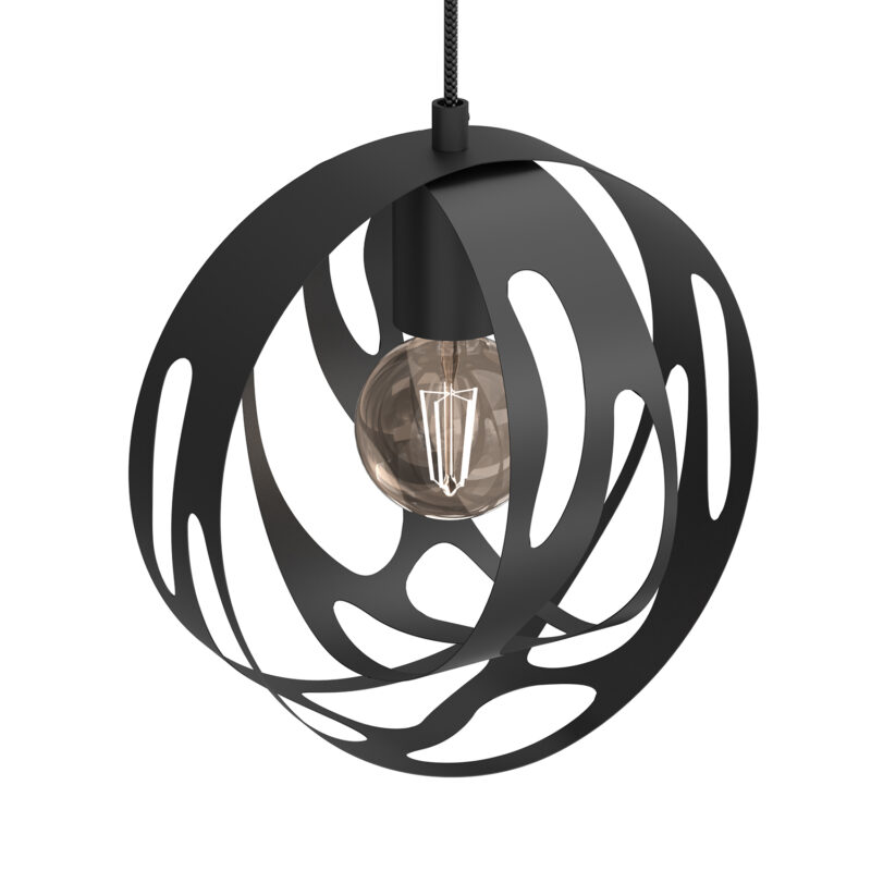 Żyrandol Luminex Agava Black x1 - obrazek 3