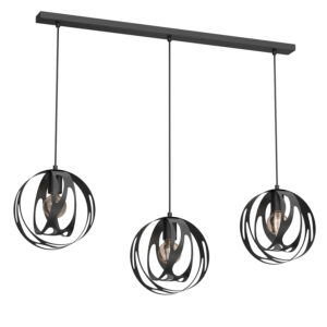 Żyrandol Luminex Agava Black x3