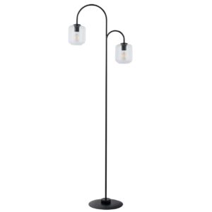 Lampa Podłogowa Sigma Shine Czarno/Transparentna x2