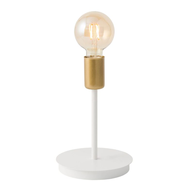 Lampka Biurkowa Sigma Gino Biały Złoty x1