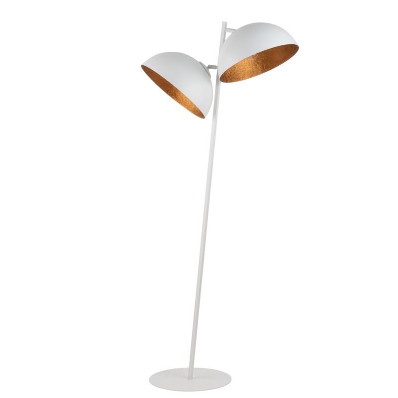 Lampa Podłogowa Sigma Sfera Biały/Miedziany x2