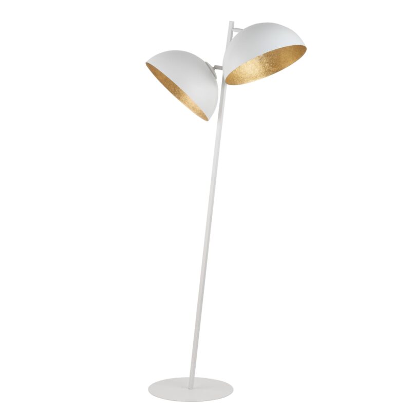 Lampa Podłogowa Sigma Sfera Biały/Złoty x2