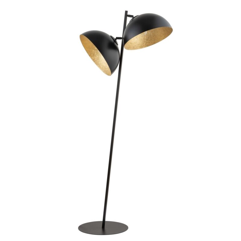 Lampa Podłogowa Sigma Sfera Czarny/Złoty x2