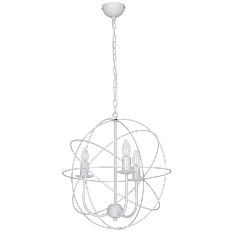 Żyrandol Luminex Globe white x3