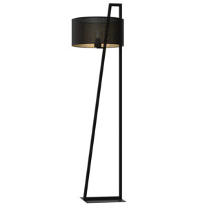 Lampa Podłogowa Luminex Loft Shade Black, Cylinder Shade Dia 400 H 200 Black/gold x1