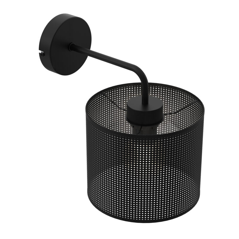 Kinkiet Luminex Loft Shade Black, Cylinder Shade Dia 180, H 150 Black x1 - obrazek 3