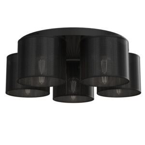 Plafon Luminex Loft Shade Black, Cylinder Shade Dia 180, H=150, Black x5