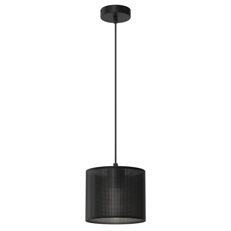 Żyrandol Luminex Loft Shade Black, Cylinder Shade Dia 180, H 150 Black x1