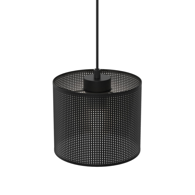 Żyrandol Luminex Loft Shade Black, Cylinder Shade Dia 180, H 150 Black x1 - obrazek 3