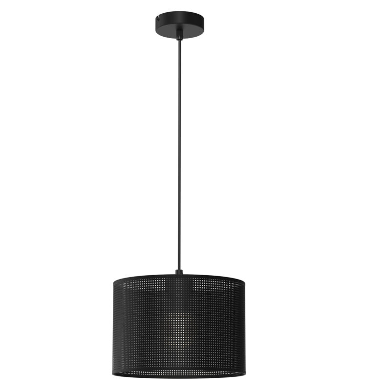 Żyrandol Luminex Loft Shade Black, Cylinder Shade Dia 250, H 170 Black x1