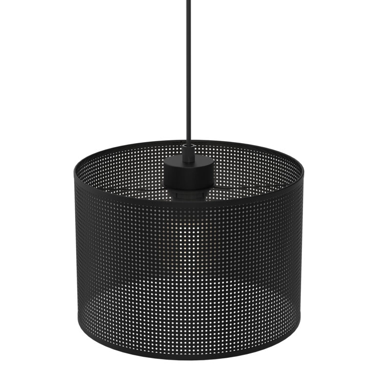 Żyrandol Luminex Loft Shade Black, Cylinder Shade Dia 250, H 170 Black x1 - obrazek 3