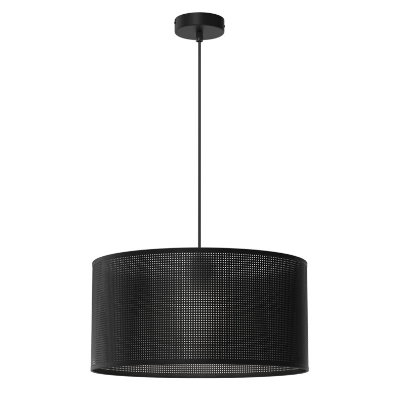 Żyrandol Luminex Loft Shade Black, Cylinder Shade Dia 400, H 200 Black x1