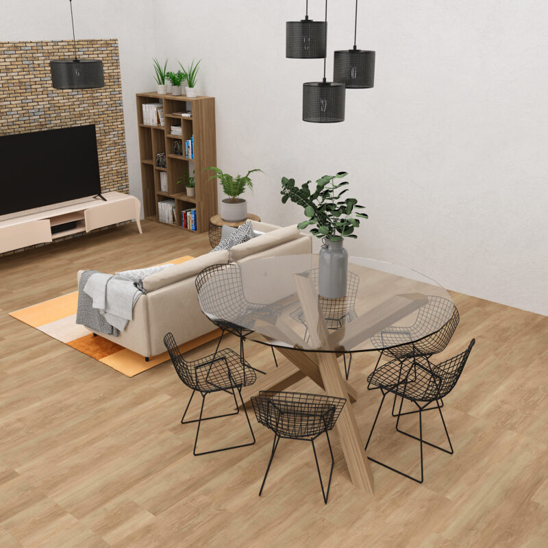 Żyrandol Luminex Loft Shade Talerz Dia 300, Black, Cylinder Shade Dia 180, H 150 Black x3 - obrazek 4