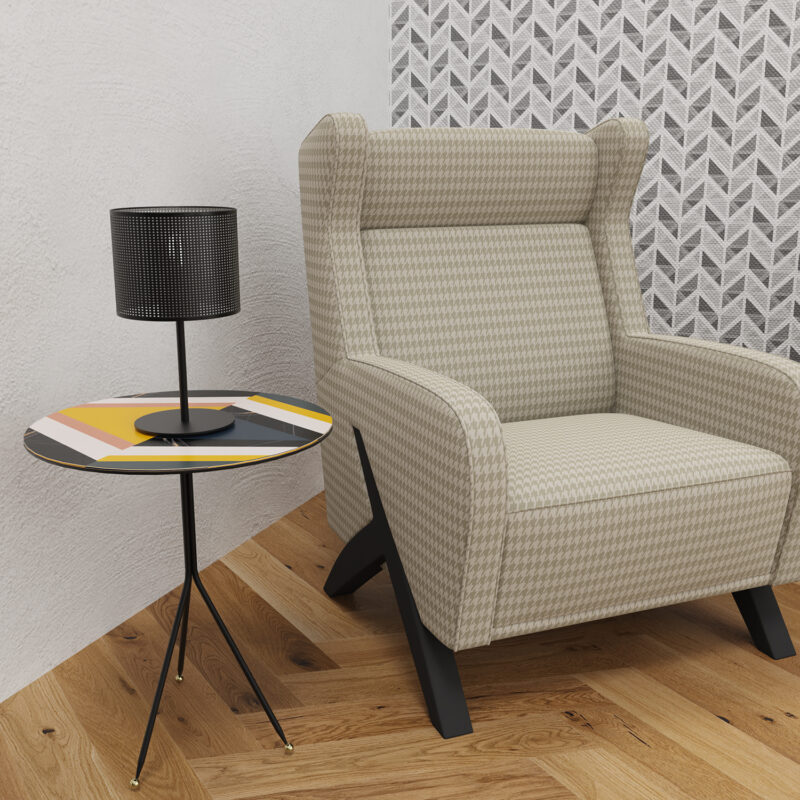 Lampka Gabinetowa Luminex Loft Shade H 34 Black, Cylinder Shade Dia 180, H 150 Black x1 - obrazek 4