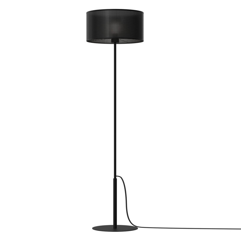 Lampa Podłogowa Luminex Loft Shade Prosta, Black, Cylinder Shade Dia 400, H 200 Black x1