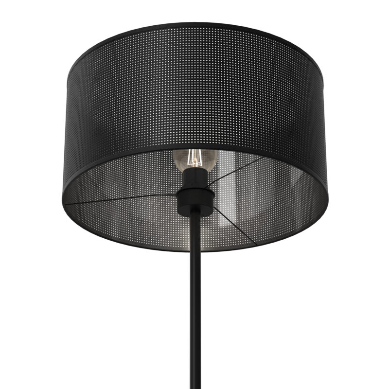 Lampa Podłogowa Luminex Loft Shade Prosta, Black, Cylinder Shade Dia 400, H 200 Black x1 - obrazek 3
